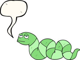 hand drawn speech bubble cartoon bored snake png