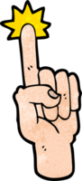 Cartoon-Zeigefinger png