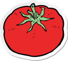 autocollant d'une tomate de dessin animé png