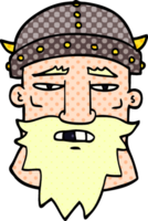 cartoon doodle viking face png