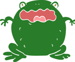 flat color style cartoon toad png
