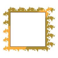 frame border with flowers pattern. photo frame. vector