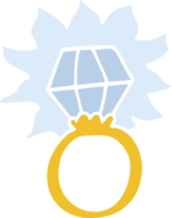 platt Färg illustration tecknad serie diamant ringa png