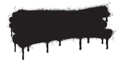 graffiti Spray painted lines Black ink splatters isolated on white background. vector