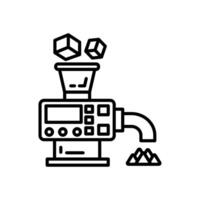 Rock Crushing  icon in vector. Logotype vector