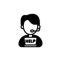 Help Center icon in vector. Logotype vector