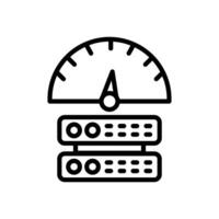 Server Performance icon in vector. Logotype vector