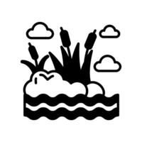 Wetland Drainage icon in vector. Logotype vector