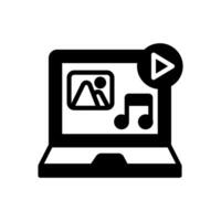 Media Player icon in vector. Logotype vector