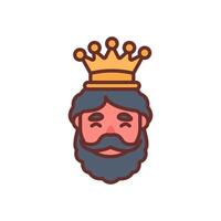 Wise Man Diet  icon in vector. Logotype vector