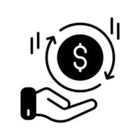 Cash Back  icon in vector. Logotype vector