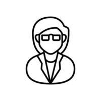 Clinical Data Manager icon in vector. Logotype vector