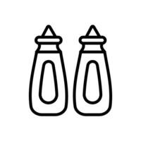 mostaza botella icono en vector. logotipo vector