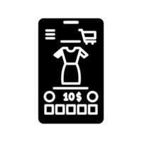 Mobile Shopping   icon in vector. Logotype vector