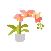 polilla orquídea icono en vector. logotipo vector