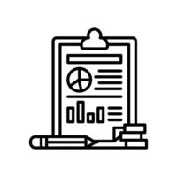 Tax Report  icon in vector. Logotype vector