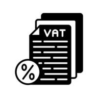 VAT  icon in vector. Logotype vector