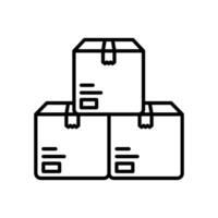 cajas suscripción icono en vector. logotipo vector