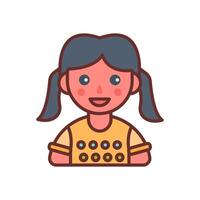 Happy Kid icon in vector. Logotype vector