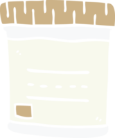 dessin animé doodle pot d'échantillon médical png