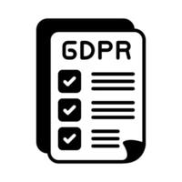 GDPR Compliance  icon in vector. Logotype vector