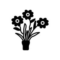 Chamomile icon in vector. Logotype vector