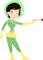 cartoon sci fi girl png