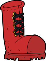 cartoon old work boot png