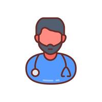 Anesthesiologist icon in vector. Logotype vector