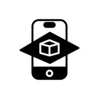 Augmented Reality  icon in vector. Logotype vector