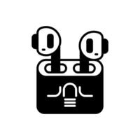 Earbuds icon in vector. Logotype vector
