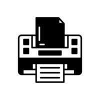 impresora icono en vector. logotipo vector