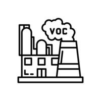 voc icono en vector. logotipo vector