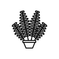 Nephrolepis icon in vector. Logotype vector