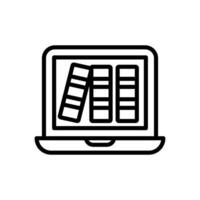 Digital Library  icon in vector. Logotype vector