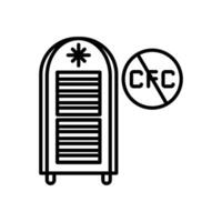 CFC gas icono en vector. logotipo vector