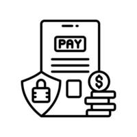 Secure Payment  icon in vector. Logotype vector
