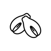 chayote icono en vector. logotipo vector