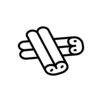 Cinnamon Sticks icon in vector. Logotype vector