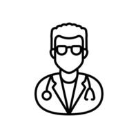 Optometrist icon in vector. Logotype vector