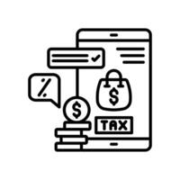 GST Report  icon in vector. Logotype vector