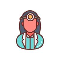 Maxillofacial Surgeon icon in vector. Logotype vector