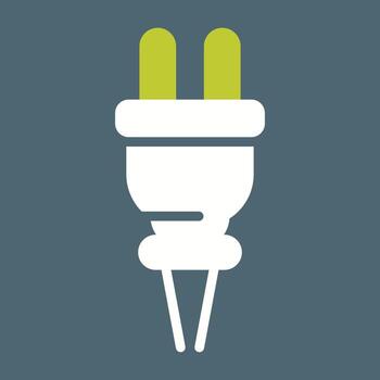 icono de vector de enchufe