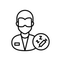 Anesthesiology icon in vector. Logotype vector