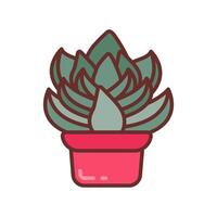 Succulent icon in vector. Logotype vector