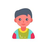 Adventurous Boy icon in vector. Logotype vector