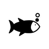 pescado icono en vector. logotipo vector