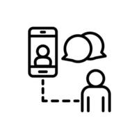 Online Consulting  icon in vector. Logotype vector