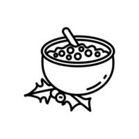 Cranberry Sauce Diet  icon in vector. Logotype vector