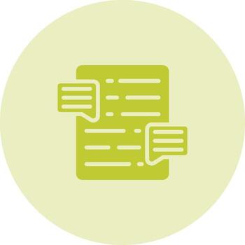 Document Commenting Vector Icon